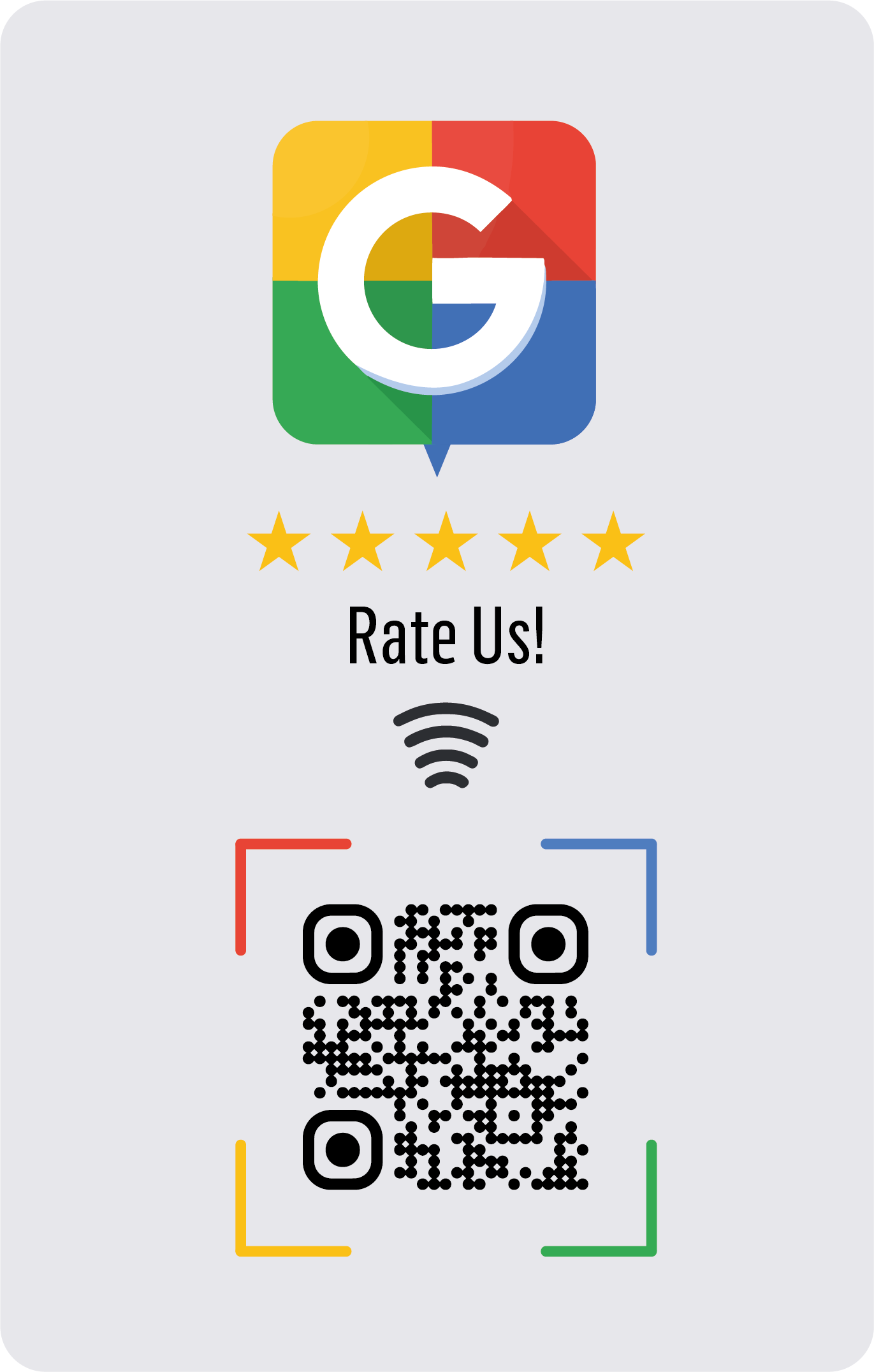 Google Yorum Kartı — NFC